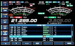 Transmit level setting screen.